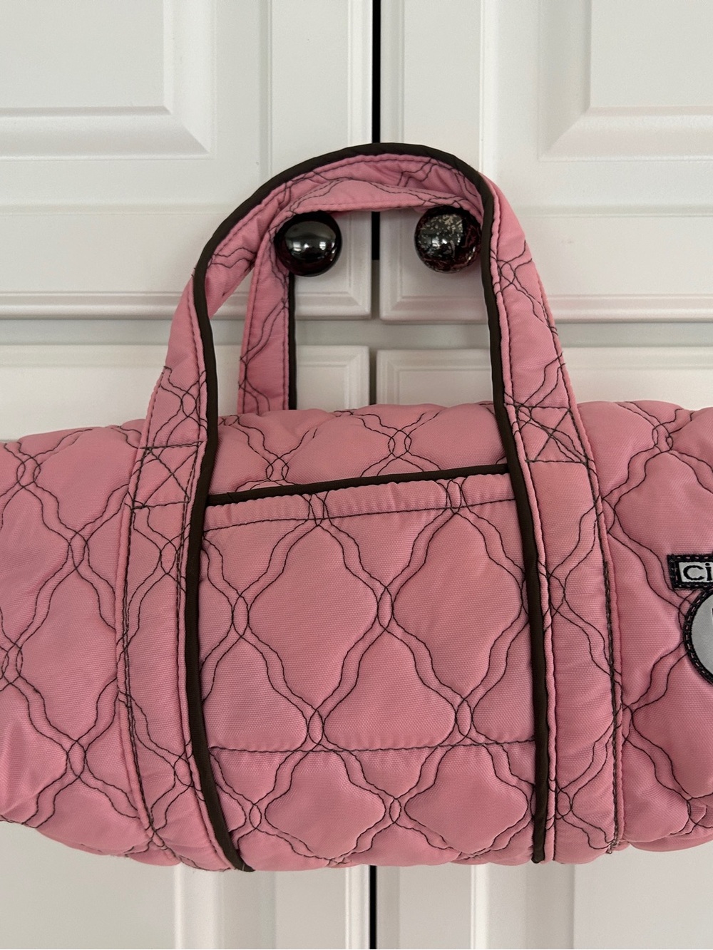 Pink Quilted Women's Tote Bag by Cinda B